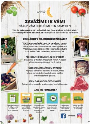Rohlík.cz - on-line nákup - bude ROZVÁŽET do Hrrabové 1